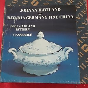 Johann Haviland Blue Garland Pattern Casserole